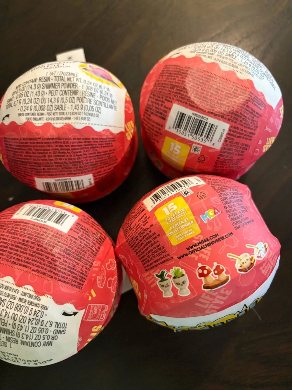 Mini Verse Surprise Ball - make it mini lifestyle lot of 4 new sealed